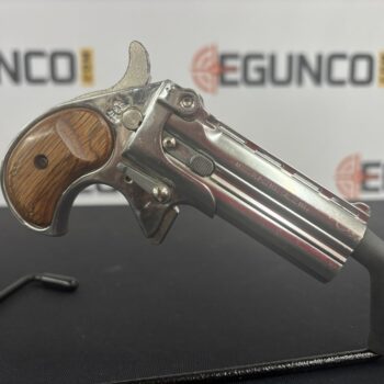 DAVIS INDUSTRIES DLB-22 .22 Magnum Derringer - Chrome Wood Grips USED