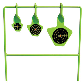SME SMEST22 Spinning Target  Rimfire Pistol/Rifle Steel Black/Green Bullseye Illustration Impact Enhancement Motion