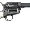 Taylors & Company 200056 1873 Cattleman Outlaw Legacy 45 Colt (LC) Caliber with 4.75" Barrel, 6rd Capacity Cylinder, Overall Blued Engraved Finish Steel & Ivory Synthetic Grip 1 101956