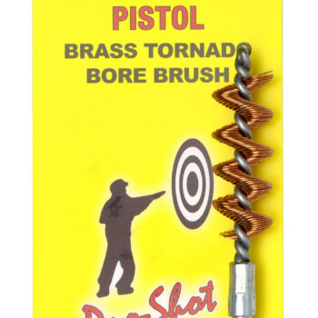 Pro-Shot 4010PTO Tornado Bore Brush .40/ 10mm Cal Pistol #8-32 Thread Brass Spiral Wound Loop