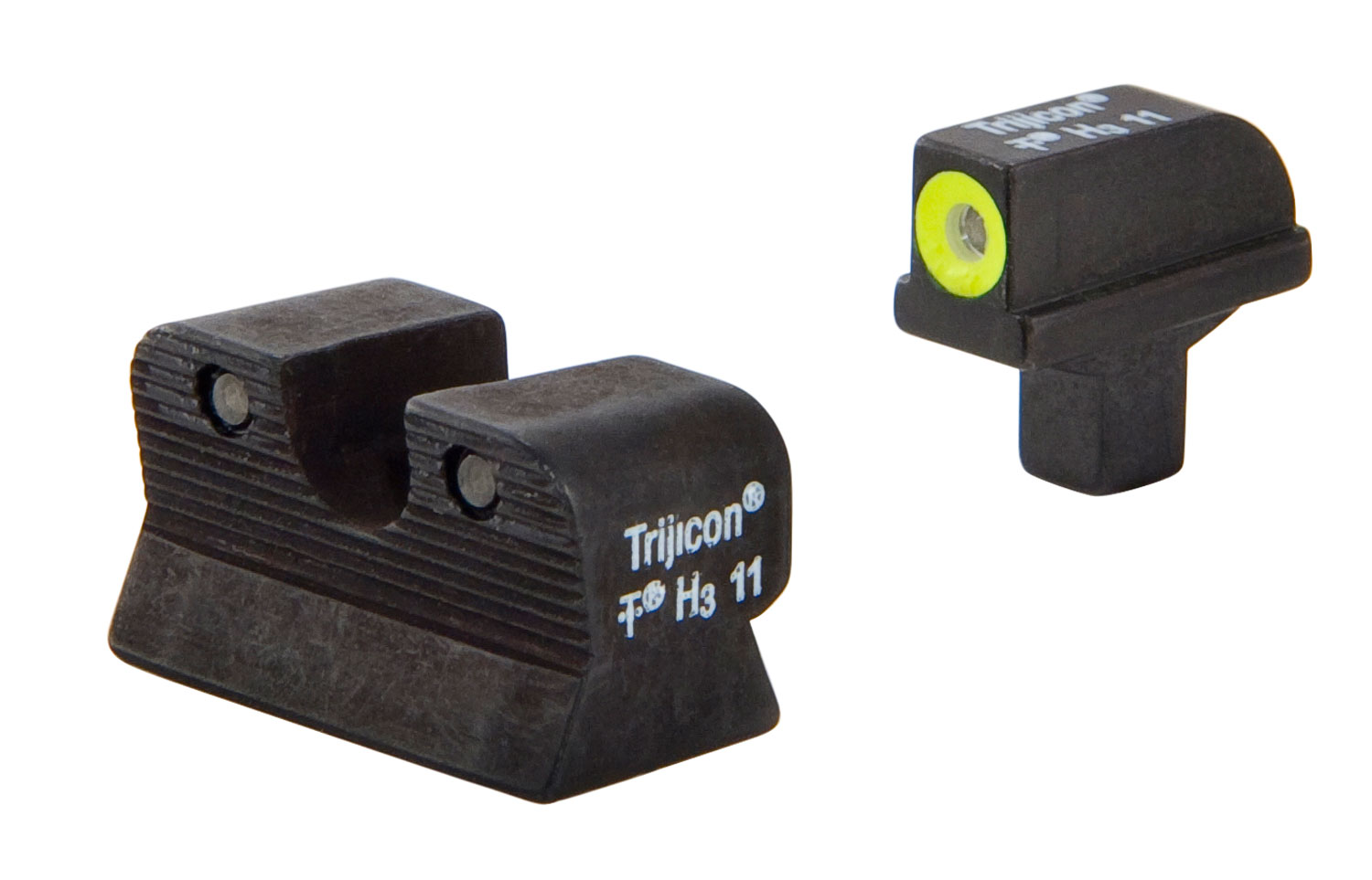 Trijicon 600514 HD Night Sights Green/Tritium Yellow Outline Front Sight-Green Tritium Black Outline Rear Sight Colt 1911 3 Trijicon 600514 HD Night Sights Green/Tritium Yellow Outline Front Sight-Green Tritium Black Outline Rear Sight Colt 1911