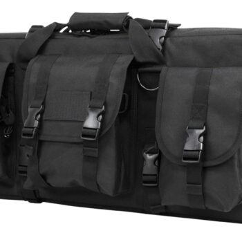 NcStar CVCPD2962B28 VISM Deluxe SubGun Case 28" Black PVC Fabric w/ Exterior Pockets Zippers & Padding for 2 AR or AK Pistols
