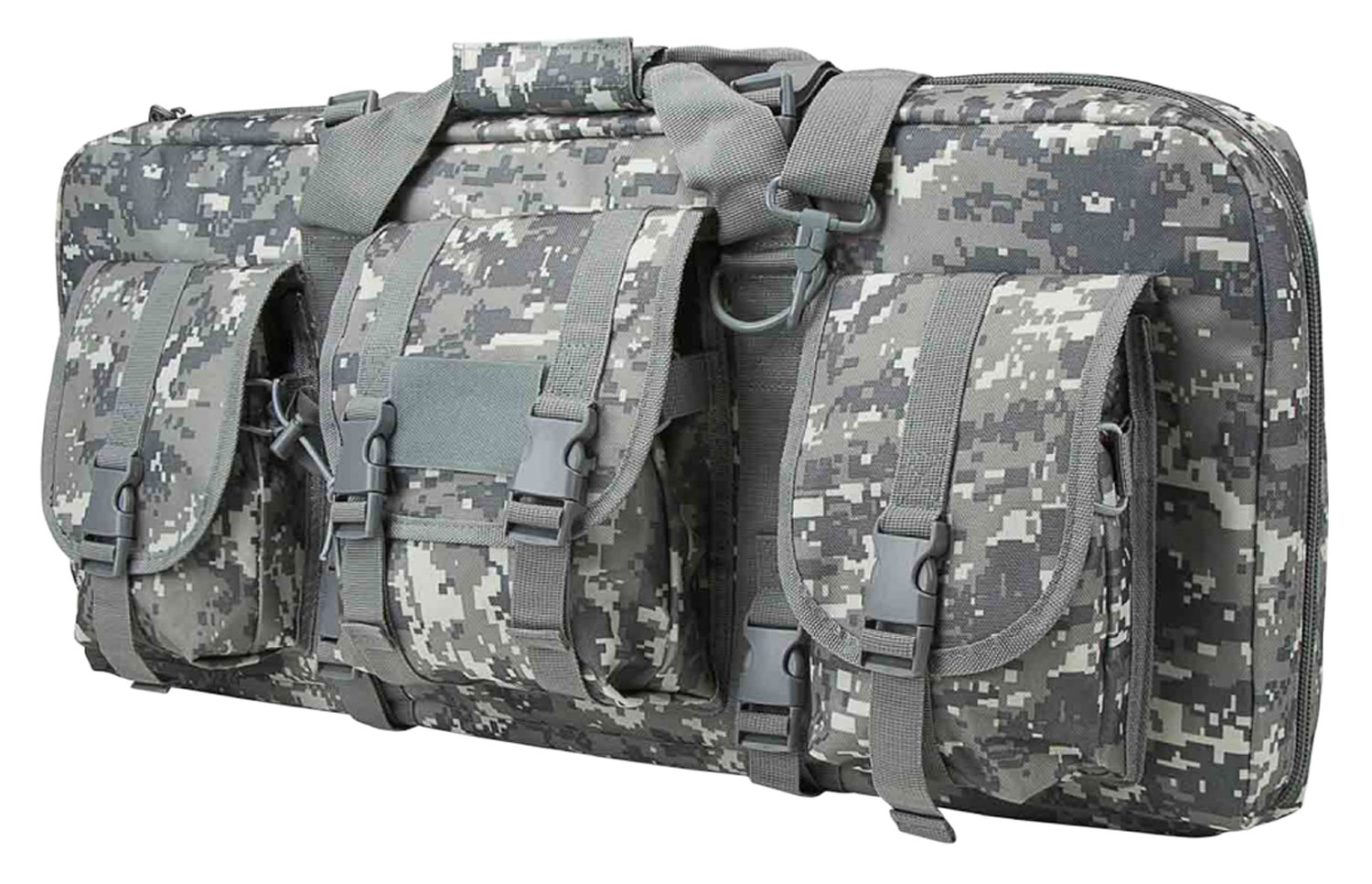 NcStar CVCPD2962D28 VISM Deluxe SubGun Case 28" Digital Camouflage PVC Fabric w/ Exterior Pockets Zippers & Padding for 2 AR or AK Pistols 3 NcStar CVCPD2962D28 VISM Deluxe SubGun Case 28" Digital Camouflage PVC Fabric w/ Exterior Pockets Zippers & Padding for 2 AR or AK Pistols