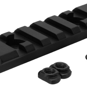 TacFire MAR105M M-LOK Accessory Picatinny Section Rail 3 Inch 7 Slots  Black Anodized