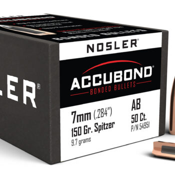 Nosler 54951 AccuBond  7mm 150gr Spitzer Point 50/Box