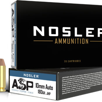 Nosler 51412 Assured Stopping Power Handgun 10mmAuto 180gr Jacketed Hollow Point 50 Per Box/10 Case