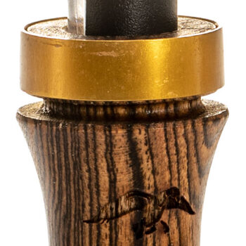 Duck Commander DCPROB Pro Series Bocote Open Call Double Reed Mallard Hen Sounds Attracts Ducks Brown Wood