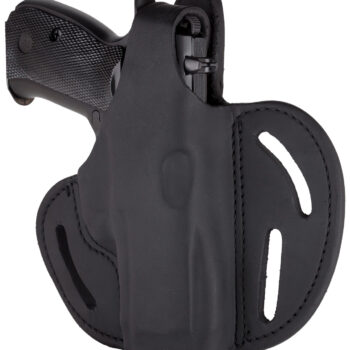 1791 Gunleather BHX3SBLR BHX  OWB Size 03 Stealth Black Leather Belt Slide Compatible w/Glock/S&W M&P Shield Right Hand