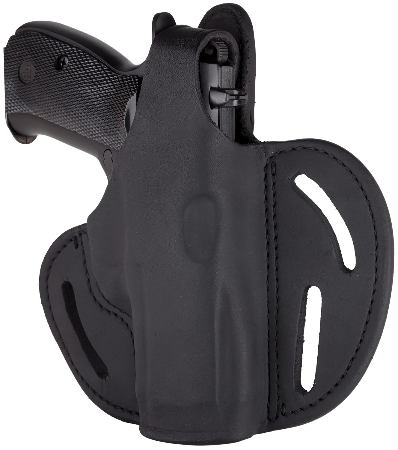 1791 Gunleather BHX5SSBLR BHX OWB 05S Stealth Black Leather Belt Slide Fits Sig P320 Carry/Springfield XD-M Compact 3 1791 Gunleather BHX5SSBLR BHX OWB 05S Stealth Black Leather Belt Slide Fits Sig P320 Carry/Springfield XD-M Compact