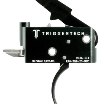 TriggerTech AROTBB25NNC Adaptable Primary Two-Stage Traditional Curved Trigger with 2.50-5 lbs Draw Weight for AR-15 Right