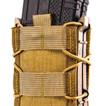 High Speed Gear 112R00CB TACO X2R Mag Pouch Double Coyote Brown Nylon MOLLE Compatible w/ Rifle