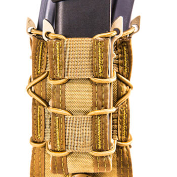 High Speed Gear 11DD00CB TACO Double Decker Mag Pouch Double Coyote Brown Nylon MOLLE Compatible w/ Rifle Compatible w/ Pistol