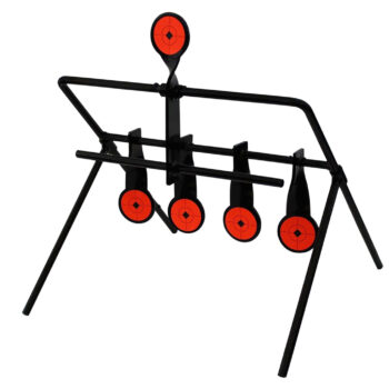 Birchwood Casey 47017 World of Targets Gallery 1.75" Airgun Black/Orange Steel Circle w/Crosshair & Diamond 0.19" Thick