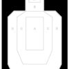 Action Target IPSCPBKB100 High Visibility IPSC/USPSA Silhouette Heavy Paper Hanging High Visibility 100 Per Box 2 116038