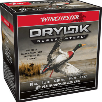 Winchester Ammo XSC102 Drylok Super Steel Magnum 10Gauge 3.50" 1 5/8oz 2Shot 25 Per Box/10 Case