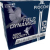 Fiocchi 123HV6 Field Dynamics High Velocity 12Gauge 3" 1 3/4oz 6Shot 25 Per Box/10 Case 2 116585