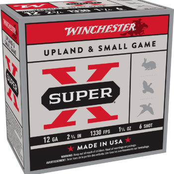 Winchester Ammo X126 Super X Game Load High Brass 12Gauge 2.75" 1 1/4oz 6Shot 25 Per Box/10 Case