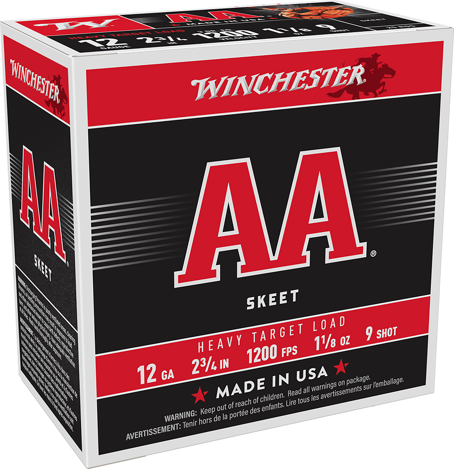 Winchester Ammo AAM129 AA Heavy 12Gauge 2.75" 1 1/8oz 9Shot 25 Per Box/10 Case 3 Winchester Ammo AAM129 AA Heavy 12Gauge 2.75" 1 1/8oz 9Shot 25 Per Box/10 Case