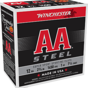 Winchester Ammo AASCL12S7 AA Super Sport Sporting Clay 12Gauge 2.75" 1oz 7.5Shot 25 Per Box/10 Case