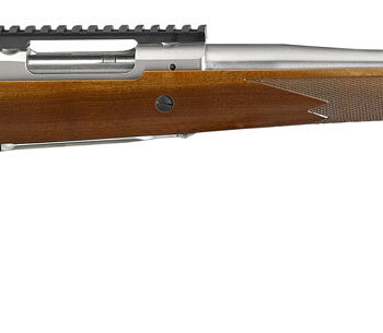 Ruger 57107 Hawkeye Hunter Full Size 308 Win 4+1 20"  Satin Stainless Steel Threaded Barrel, Picatinny Rail Steel Receiver, Fixed American Walnut w/Pistol Grip Stock