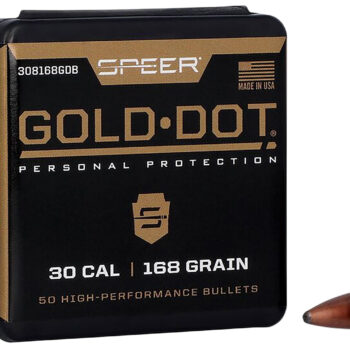 Speer 308168GD Gold Dot  30Cal 168gr Soft Point 50 Per Box/20 Case