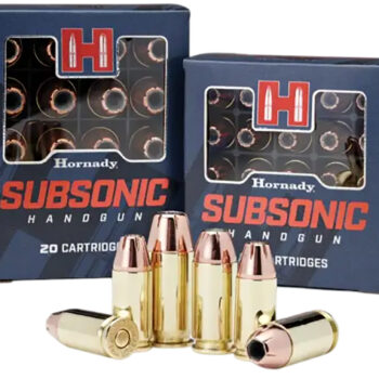 Hornady 90287 Subsonic Handgun 9mmLuger 147gr Hornady XTP Subsonic 25 Per Box/10 Case