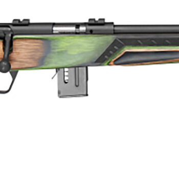 Savage Arms 91936 93 Minimalist Full Size 22 WMR 10+1 18" Matte Black Threaded Barrel, Matte Black Drilled & Tapped Carbon Steel Receiver, OD Green Boyd's Minimalist Laminate Stock, Right Hand