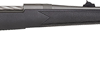 Mossberg 28136 Patriot  Full Size 338 Win Mag 3+1 24" Stainless Cerakote Threaded Barrel, Drilled & Tapped Cerakote Stainless Steel Receiver, Black Fixed Synthetic Stock, Right Hand