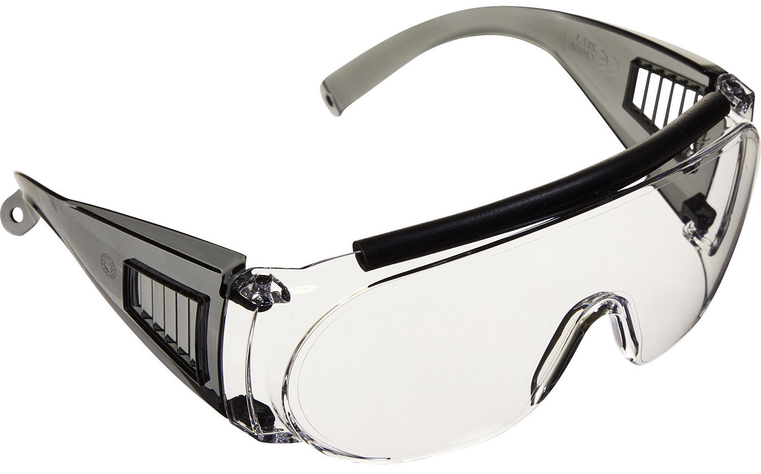 Allen 2169 Fit Over Shooting Glasses Adult Clear Lens Gray Frame 3 Allen 2169 Fit Over Shooting Glasses Adult Clear Lens Gray Frame