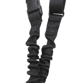 Tacshield T6010BK Shock Sling Black Webbing Single-Point Rifle/Shotgun