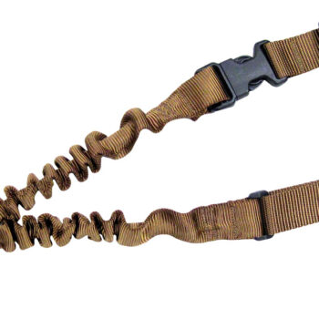 Tacshield T6010CY Shock Sling Coyote Tan Webbing Single-Point Rifle/Shotgun