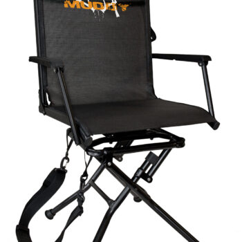 Muddy MUDMGS400 Swivel Ease  Ground Seat Black Steel