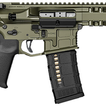 Radian Weapons R0505 Model 1 Pistol 300 Blackout 30+1 9", OD Green Billet Rec/M-Lok Handguard, Smooth Buffer Tube (No Brace), Magpul Grip, Ambi Controls, Dead Air QD Flash Hider, Adj. Trigger