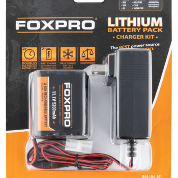 Foxpro LITHCHG Lithium Battery Kit  Black 11.1 Volt 5,200 mAh Compatible with FoxPro Shockwave/Banshee