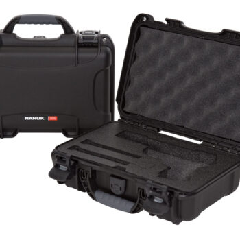 Nanuk 909CLASG1 909 Classic Gun Case Waterproof & Airline Approved Black Polyethylene w/ Closed-Cell Foam 11.44" L x 7" W x 3.68" H Interior Dimensions