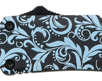 Templar Knife SMDT131 Gen II Maiden Teal Small 2.69" OTF Dagger Plain Black Oxide Stonewashed 440C SS Blade, 4.31" Teal Aluminum Handle, Glass Breaker