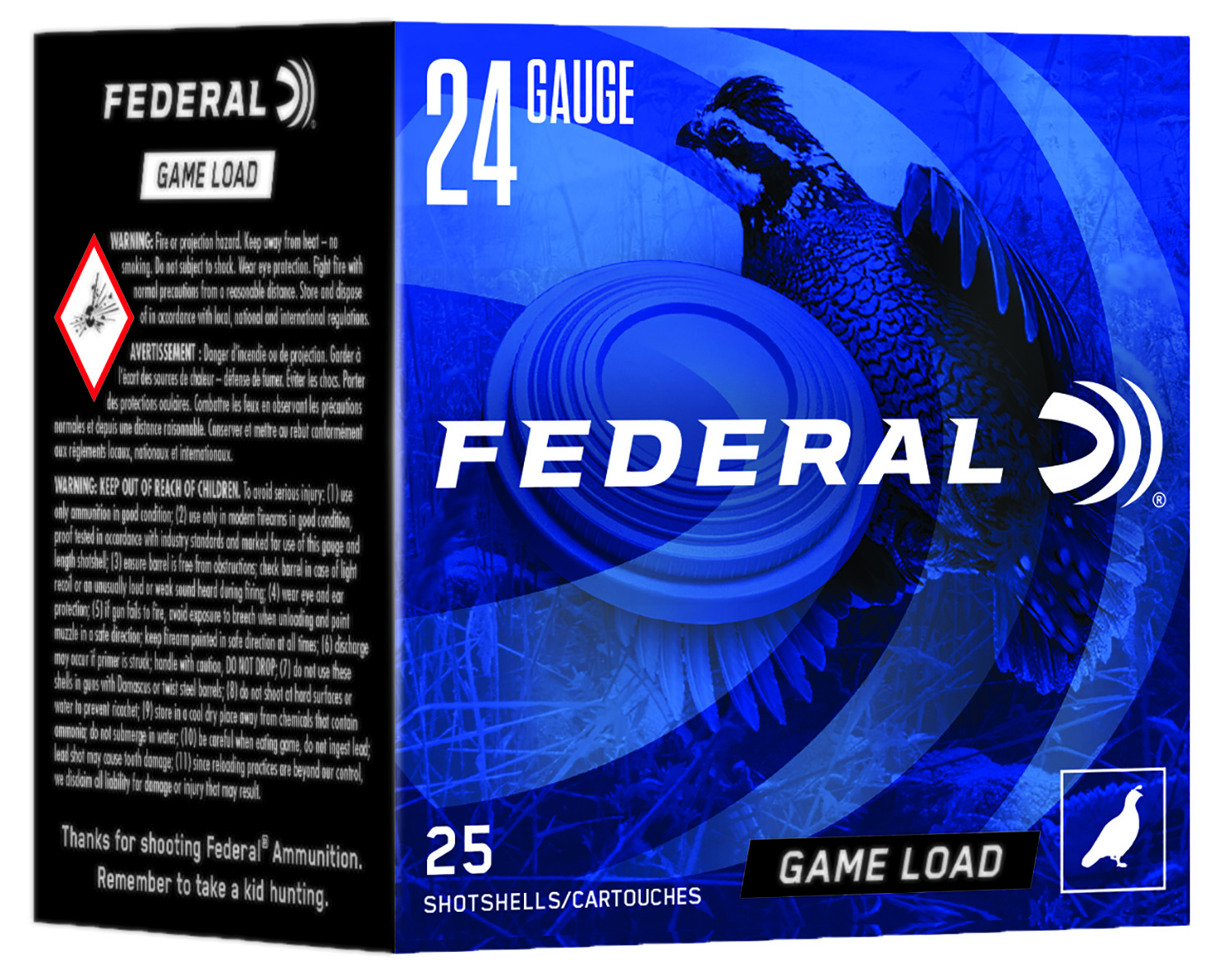 Federal N1248 Game-Shok Heavy Field 24Gauge 2.50" 11/16oz 8Shot 25 Per Box/10 Case 3 Federal N1248 Game-Shok Heavy Field 24Gauge 2.50" 11/16oz 8Shot 25 Per Box/10 Case
