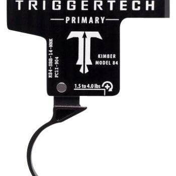 TriggerTech K84SBB14NNK Primary  Single-Stage Curved Trigger with 1.50-4 lbs Draw Weight & Black PVD Finish for Kimber M84