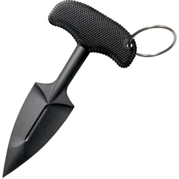Cold Steel 92FPB FGX Push Blade II 2.25" Fixed Plain Black Griv-Ex Blade/Black Kray-Ex Handle