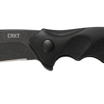 CRKT K221KKP Foresight Assisted 3.53" Folding Modified Drop Point Plain Black Stonewashed 4116 Stainless Steel Blade/ Black Contoured GRN Handle Includes Pocket Clip