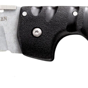 Cold Steel CS21ST Spartan  4.50" Folding Plain Stone Washed Japanese AUS-10A SS Blade/Black Griv-Ex w/Steel Liners Handle Includes Pocket Clip