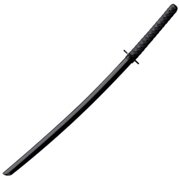 Cold Steel CS92BKKC Bokken Training Sword 30" Fixed Plain Black Polypropylene Blade 11.50" Black Imitation Cord Wrap Polypropylene Handle
