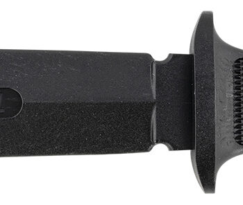 Cold Steel CS92R10D Peace Keeper I Rubber Trainer 7" Fixed Plain Blade Black Santoprene