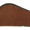 Heritage Cases 8611 Handgun Case Brown Suede w/Black Trim, Faux Sherpa Lining & Foam Padding, Lockable Zippers 11" L 1 133309