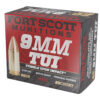 Fort Scott Munitions 9MM080SCV Tumble Upon Impact (TUI) 9mmLuger 80gr Solid Copper Spun 20 Per Box/25 Case 2 133832