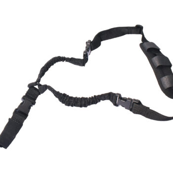 Rukx Gear ATICT1PSB Tactical Single Point Sling Black Nylon Adjustable Bungee