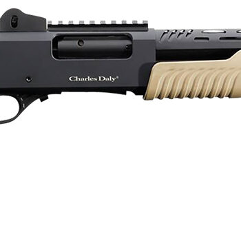 Charles Daly 930279 301  12 Gauge 3" 5+1 18.50" Barrel w/Heat Shield, Black Metal Finish,  Synthetic Flat Dark Earth Fixed Pistol Grip Stock & Forend, Auto Ejection, Includes 3 Choke Tubes