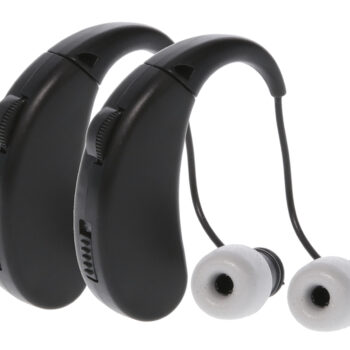 Walker's GWPRCHUE2PK Ultra Ear BTE Hearing Enhancer 22 dB Behind the Ear Rechargeable 2 Pack