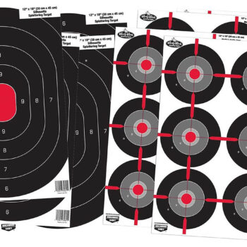 Birchwood Casey 35725 Dirty Bird Combo Pack Silhouette/Bullseye Paper Target 12" x 18" 8 Per Pkg