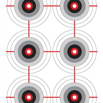 Birchwood Casey 37063 EZE-Scorer  Bullseye Paper 12" x 18" Black/White Pkg of 100